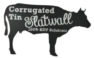 Digitally Printed Chalkboard Cow