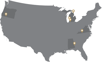 Panel Processing Locations US Map