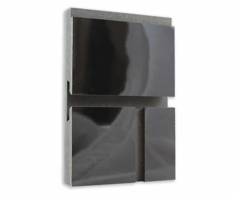 Black Subway Tile Slatwall