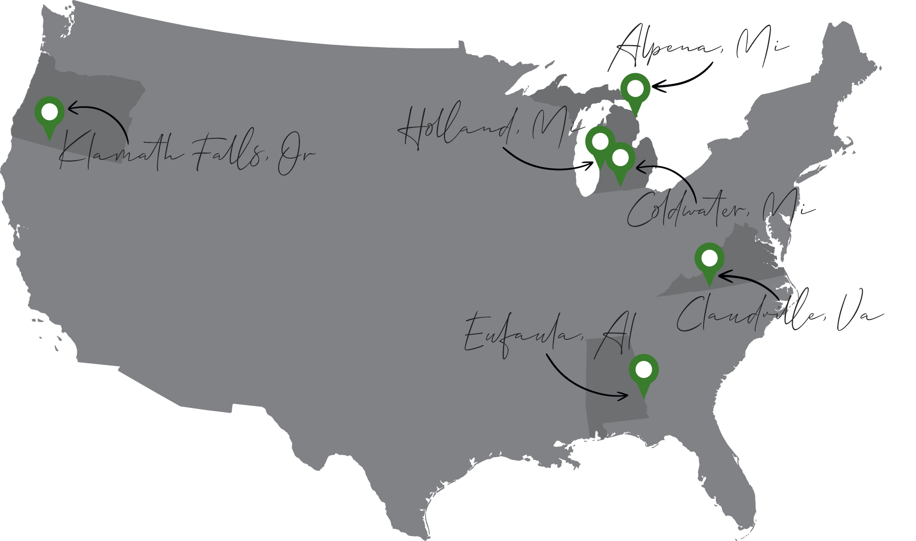 US-MAP-WEBSITE-2021 Panel Processing Locations Map